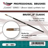 Mirage Hobby 100041 MIRAGE BRUSH FLAT HIGH QUALITY CLASSIC SERIES 1 size 0 