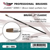 Mirage Hobby 100042 MIRAGE BRUSH FLAT HIGH QUALITY CLASSIC SERIES 1 size 1 