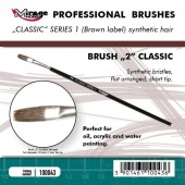 Mirage Hobby 100043 MIRAGE BRUSH FLAT HIGH QUALITY CLASSIC SERIES 1 size 2 