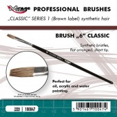Mirage Hobby 100047 MIRAGE BRUSH FLAT HIGH QUALITY CLASSIC SERIES 1 size 6 