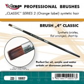 Mirage Hobby 100057 MIRAGE BRUSH FLAT HIGH QUALITY CLASSIC SERIES 2 size 4 
