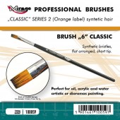 Mirage Hobby 100059 MIRAGE BRUSH FLAT HIGH QUALITY CLASSIC SERIES 2 size 6 