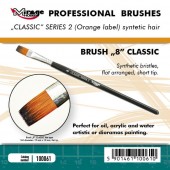 Mirage Hobby 100061 MIRAGE BRUSH FLAT HIGH QUALITY CLASSIC SERIES 2 size 8 