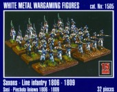 Mirage Hobby 1505 Saxon Line Infantry 1806-1809 1:120