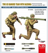 Mirage Hobby 350002 TWO US RANGERS TEAM WITH BAZOOKA 1:35