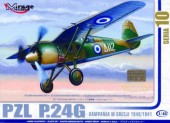 Mirage Hobby 48108 PZL p.24 G Greece 1940/41 with Resin and Photo-Etched 1:48
