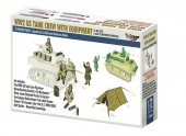 Mirage Hobby 720003 WW2 US TANK CREW WITH EQUIPMENT for M8 SCOTT & other US MOTORISED HOWITZERS 1:72