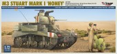 Mirage Hobby 720006 M3 STUART Mk I ´HONEY´ light tank 1:72