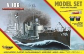 Mirage Hobby 840064 V 106 German WWI Torpedo Ship Model Set 1:400