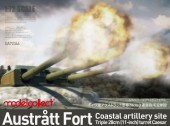 Modelcollect UA72344 Austratt fort coastal artillery site triple 28cm turret Caesar 1:72