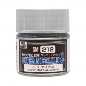 Mr. Hobby SM-212 Mr. Color Super Metallic Colors II (10 ml) - Mat Aluminium