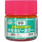 Mr. Hobby H-099 Aqueous Hobby Colors (10 ml) Fluorescent - Pink