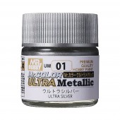 Mr. Hobby UM-01 Mr. Color Ultra Metallic Colors II (10 ml) Ultra Silver