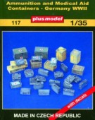 Plus model 117 Ammunition and Medical Aid Containers,Germany WW II 1:35