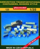 Plus model 125 Ammunition Transportational Containers Modern style 1:35