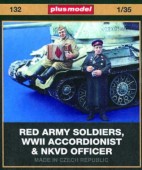 Plus model 132 Red Army Soldier Accordionist and NKVD Officer WW II 1:35
