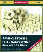 Plus model 137 Paving stones big - sandstones 1:35