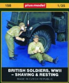 Plus model 158 British Soldiers  WWII Shaving & Resting 1:35