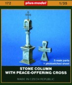 Plus model 172 Stone column with Peace-Offering cross 1:35