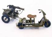Plus model 439 U.S. airborne scooter with machine gun 1:35