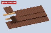 Plus model 566 Roof tiles corrugated 84 pcs 1:35