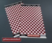 Plus model 572 Floor tiles red and white 1:35