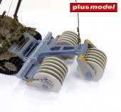 Plus model 598 T1E1 US Mine exploder for Sherman - Asuka 1:35