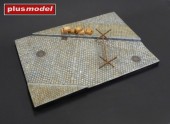 Plus model 620 Display baseCobblestone street with sidewalk 1:35