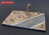 Plus model 623 Display base - Cobblestone street wit tram tracks 1:35