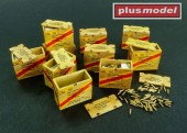 Plus model AL3004 US ammunition boxes with cartons of charges 26. Division 'Volksgrenadier' - 101. Division ' 1:32