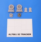 Plus model AL7061 S2 Tracker wheels 1:72