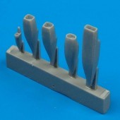 Quickboost QB48 020 Su-22M4 air cooling scoops for Kopro for 1:48