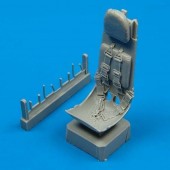 Quickboost QB48 025 He 162 ejection seat with safety belts for Italeri for 1:48