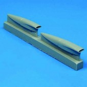 Quickboost QB48 028 F-8 Crusader air cooling scoops for Hasegawa for 1:48