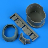 Quickboost QB49 193 F6F-5 Hellcat cowling and cooling flaps (opened) for Hasegawa 1:48