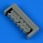 Quickboost QB49 205 P-39Q/N Airacobra exhaust - 6 pipes for Arma Hobby 1:48