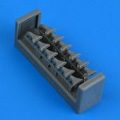 Quickboost QB49 212 P-39Mk.I Airacobra exhaust - fishtail type for Arma Hobby 1:48