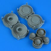 Quickboost QB49 240 S-3 Viking detailed fan & exhaust turbine for Italeri / ESCI / AMT / Ertl 1:48