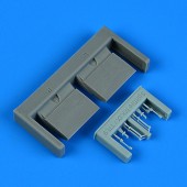 Quickboost QB49 254 Spitfire Mk.IX/TR.9 cooler flaps - opened for Airfix 1:48
