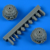 Quickboost QB49 902 B-26K Invader engine reductors 1:48