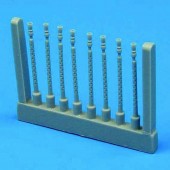 Quickboost QB72 017 Lancaster gun barrels round perforated for Hasegawa for 1:72