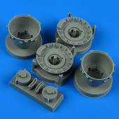 Quickboost QB72 731 B-25H/J Mitchell cowlings and cooling flaps (opened) for Hasegawa 1:72