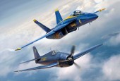 Revell 05613 Geschenkset Blue Angels - 80 Jahre 1:72