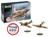 Revell 73771 Starter Kit Spitfire Mk.Ia & Hurricane Mk.I 1:144