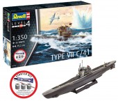 Revell 75154 Starter Kit German Submarine Type VII C/41 1:350