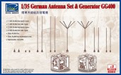 Riich Models RE30014 German Antenna Set & GG400 Generator (Model kits x2) 1:35