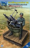 Riich Models RV35047 WWII German Zwillingssockel 36 Anti-Aircraft MG Mount w.Solider(include PE&Decal 1:35