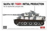 Rye Field Model 5078 Sd.KfZ.181Tiger I initial production No.121 with workable track links No 121 1:35