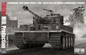 Rye Field Model 5100 Tiger I Mid Production 2 in 1 w/Cutaway Parts & Full Interior 1:35