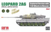 Rye Field Model 5114 Leopard 2A6 Captured Version with T-80 Wheels in Moscow 2 in 1 Limited Edition 1:35